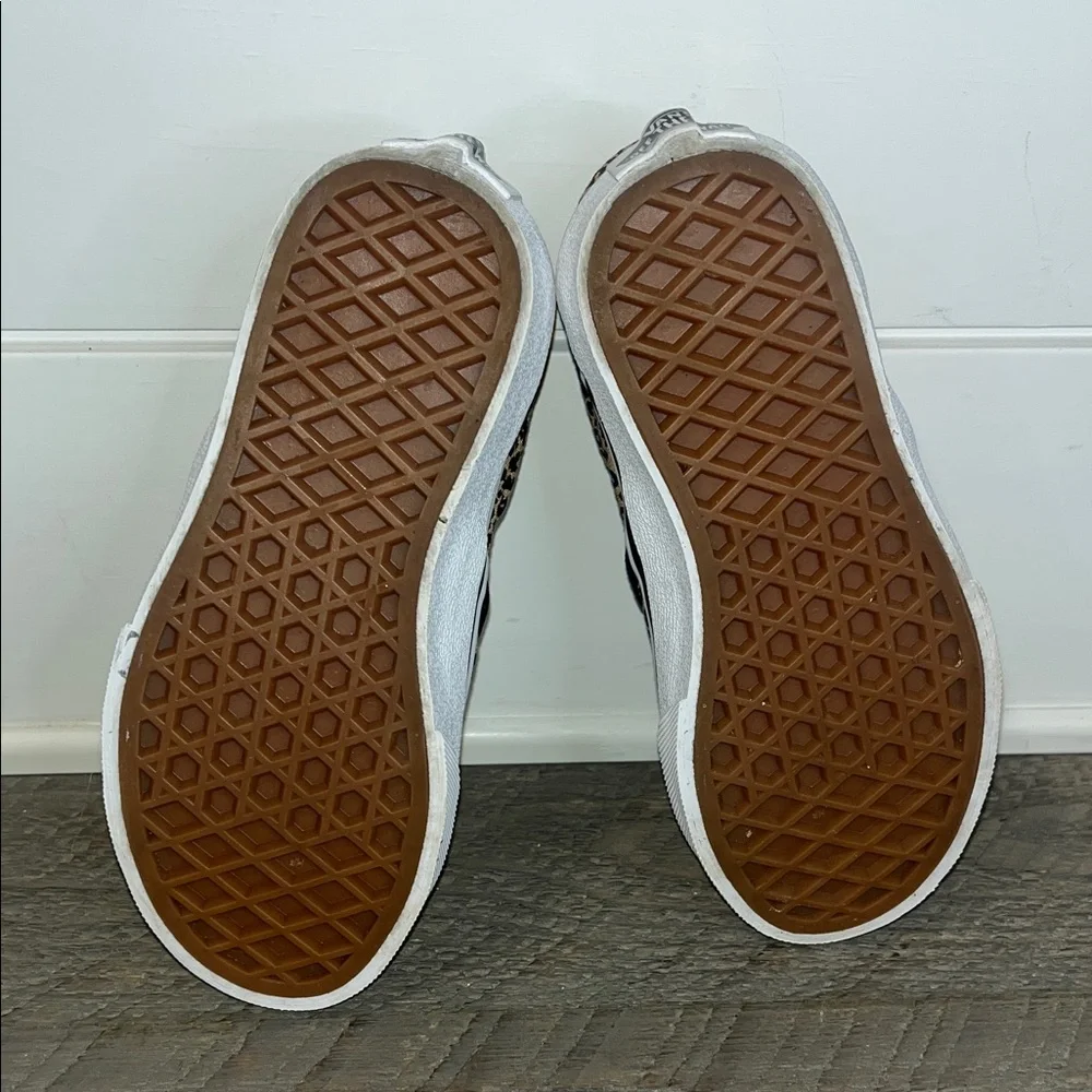 Vans Kids Leopard Print Slip-On Sneakers Little Girls 10.5 -  Animal Print Retro - Picture 8 of 9